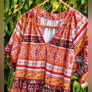 NWOT Colorful flowy floral dress~